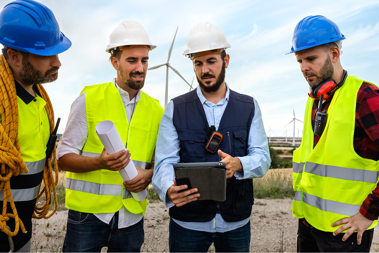 Gestionnaire de chantier utilisant le logiciel de gestion de personnel pour la construction​